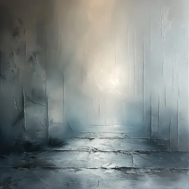 Abstrakte Arbeit „Schleier der Stille“